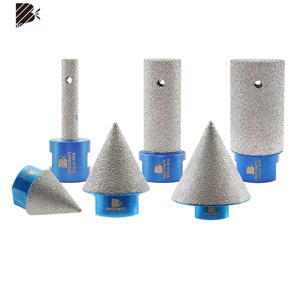 BRSCHNITT Diamond Chamfering Bits Milling Bit Tile Crown for Grinding Milling Tile Ceramic Marble