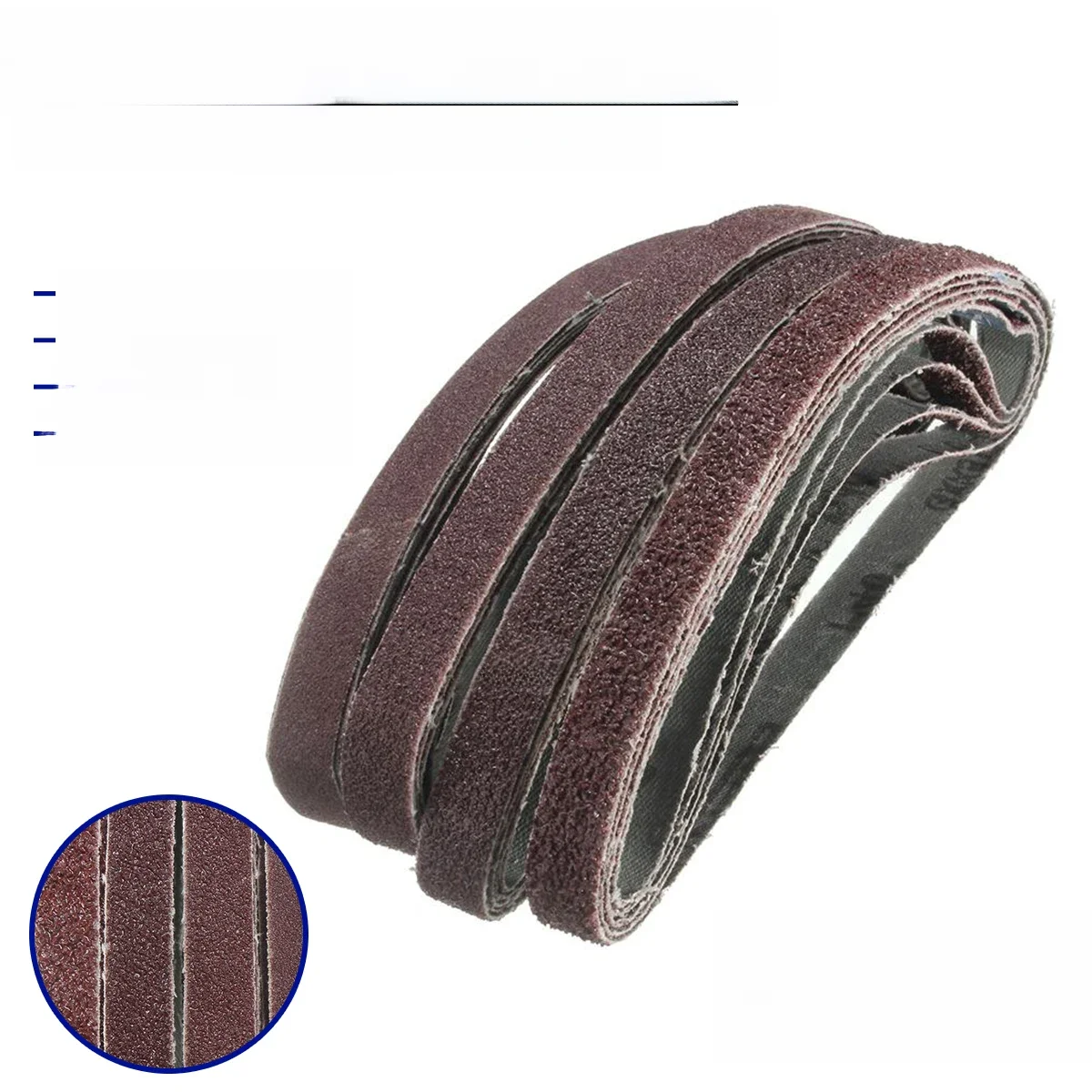 20pcs/Pack for Air Belt Sander Powerfile Sanding Sander 13mm x 457mm Belts Paper Mixed Grit 40 60 80