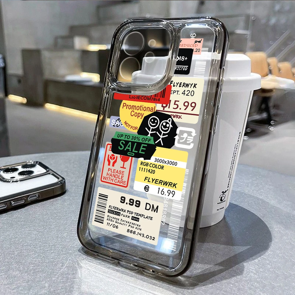 Fashion Lable Case For iPhone 15 11 13 14 Pro Max 12 XR X XS 7 8 Plus SE 2020 14promax 13promax