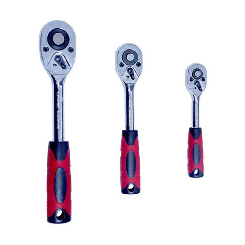 1/4" 3/8" 1/2"inch Ratchet Wrench 24 Teeth Extending Telescopic Ratchet Socket Wrench Tool Plate Ratchet Handle W