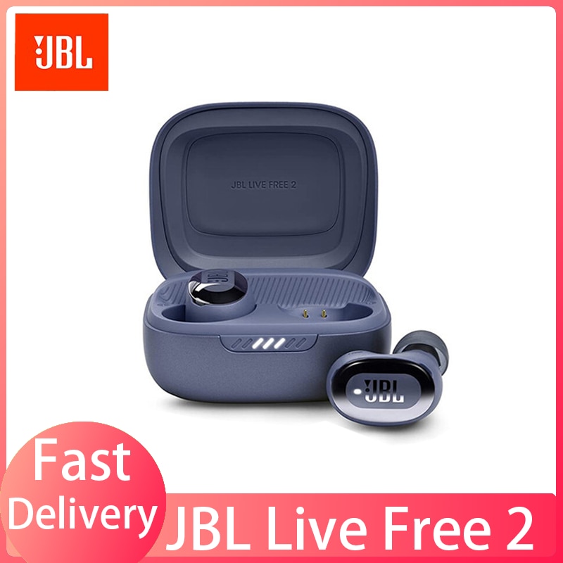 Origianl JBL Live Free 2 true wireless Bluetooth headset noise reduction headset Bluetooth 5.2 fit comfortable black blue pink
