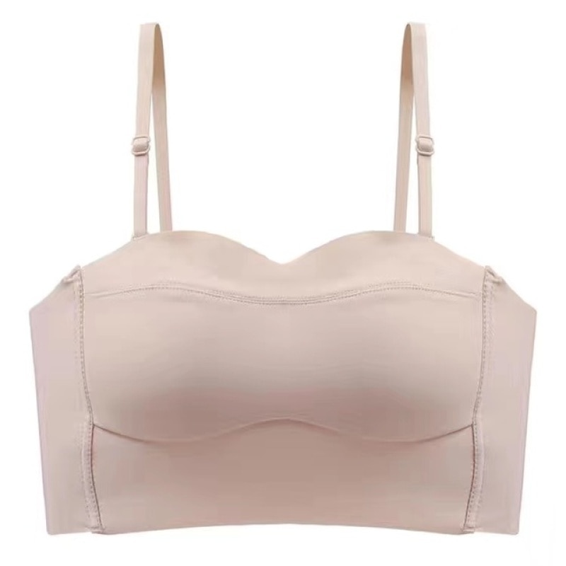 Tube Top, Seamless, Ultra-thin Underwear, Small Chest, Gather Bra, Anti-glare, Non-slip, Invisible, Strapless Bra