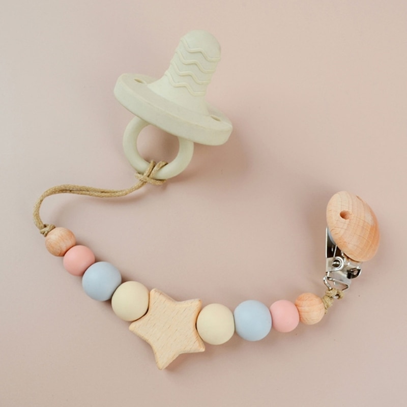 Pacifier Clip for Baby Girls & Boys Baby Pacifier Holder Clip Pacifier Strap Pacifier Leash Gift Present for Baby-Shower