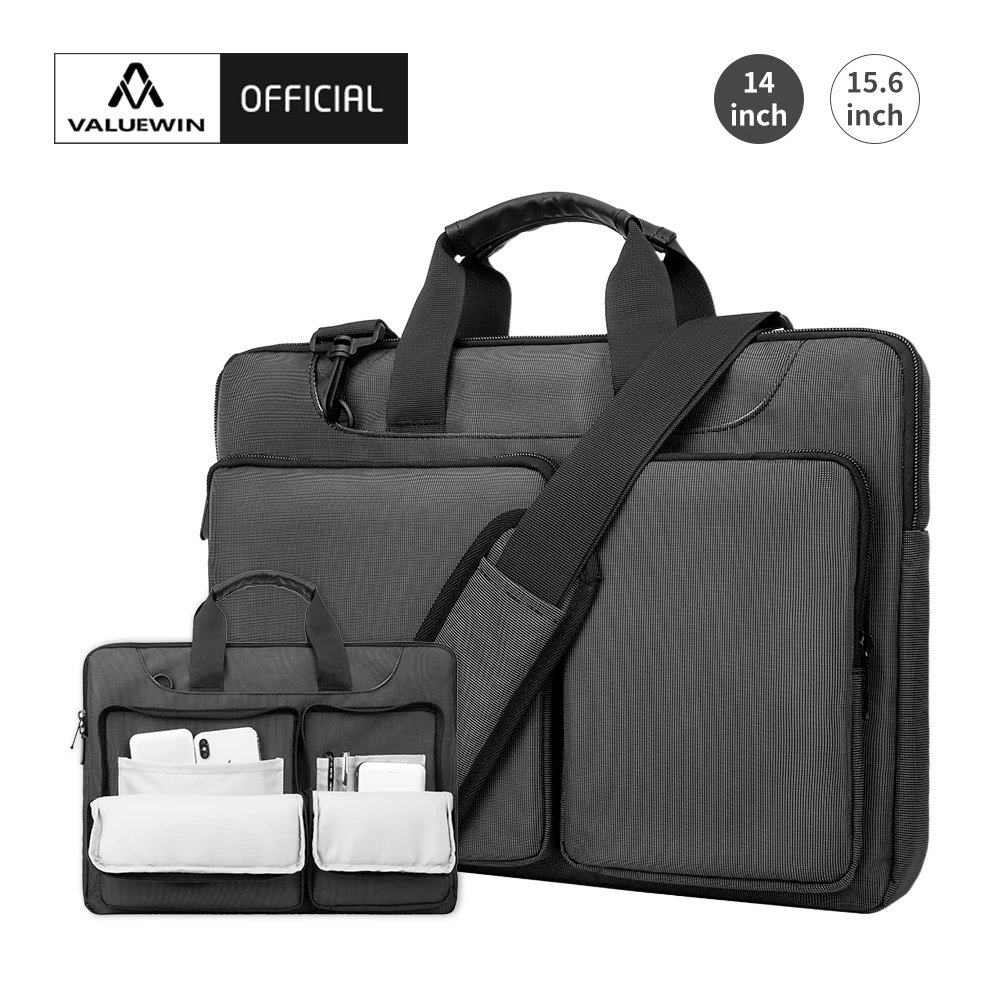 Laptop Shoulder Bag Notebook Briefcase 15.6 Inch Computer Messenger Zipper Pouch For Macbook Pro Air