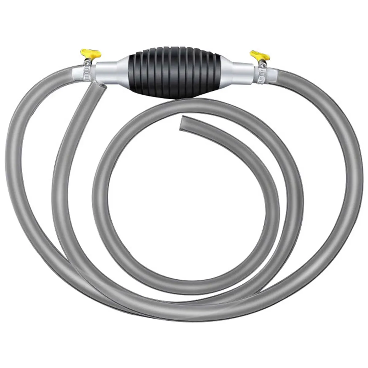 2M Fuel Transfer Pump Manual Suction Pump with PVC Delivery Hose for Gasoline Diesel Liquid