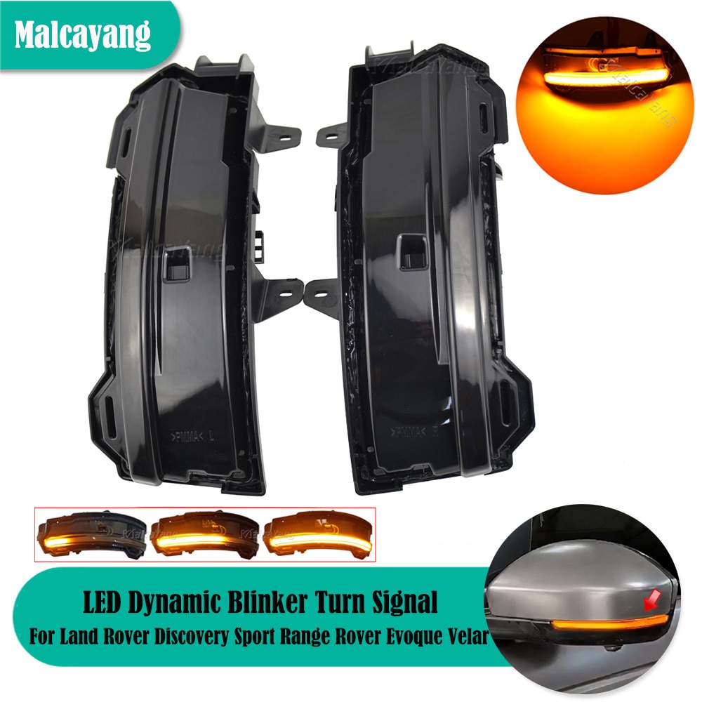 Dynamic Turn Signal Blinker Sequential Side Mirror flasher For Land Rover Discovery Sport Range Rover Evoque Velar Jaguar F-Pace
