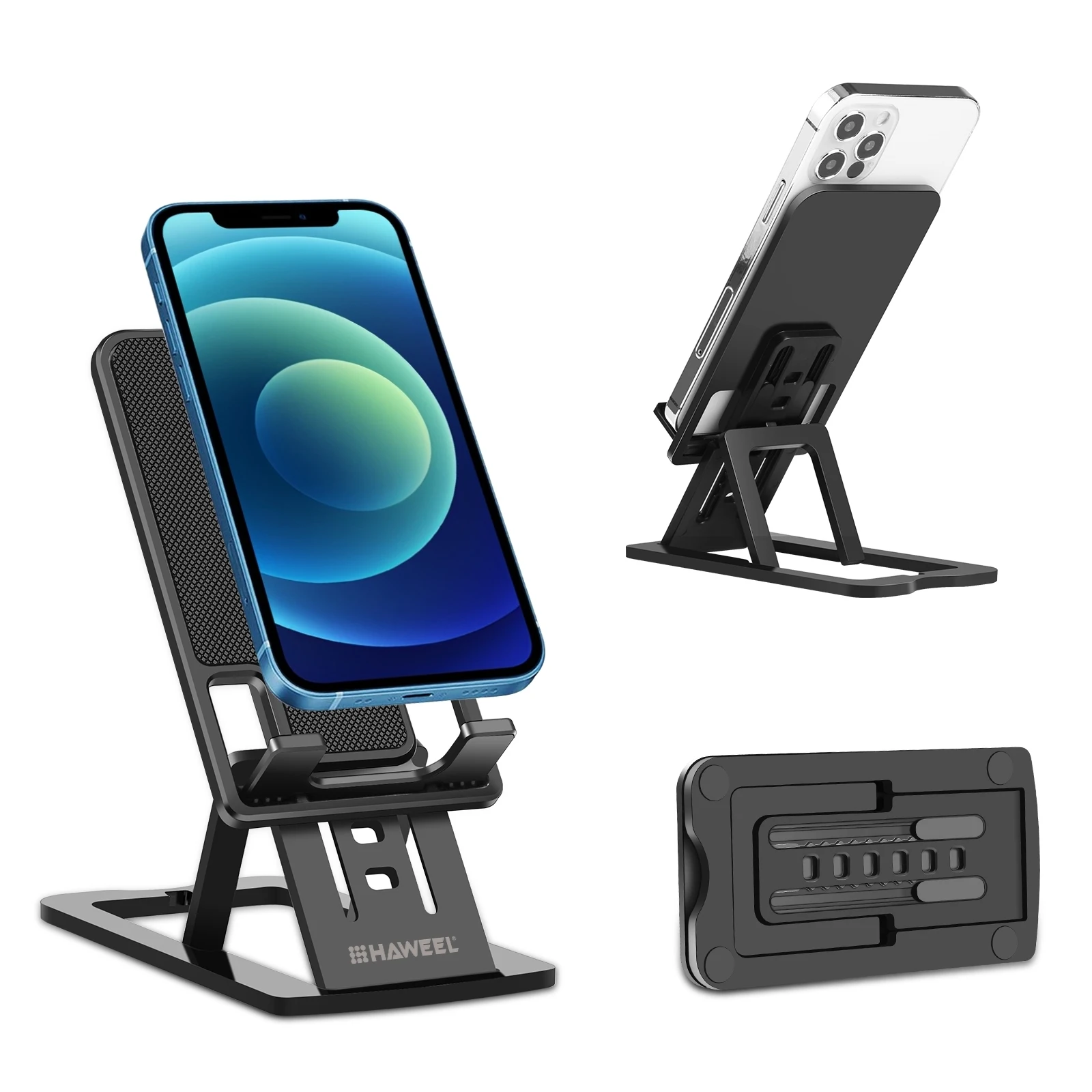 HAWEEL Adjustable Lifting Folding Portable Live Broadcast Desktop Plastic Holder Compatible with