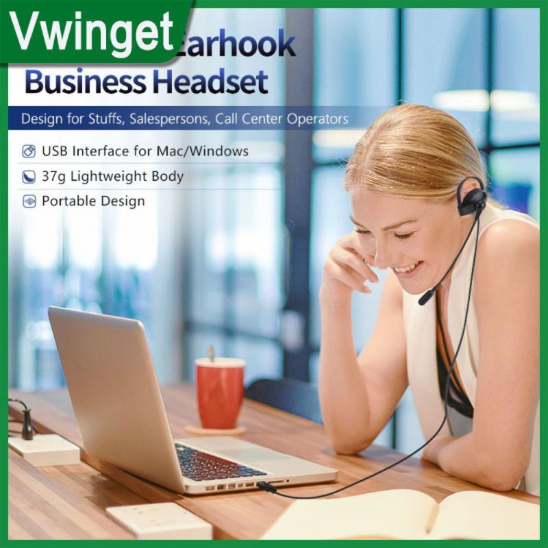 Ear Hook Usb Headphone Universal Single Side Wired Office Headset For Clear Call 3.5mm Usb Wired Wired Phone Headset Earphone