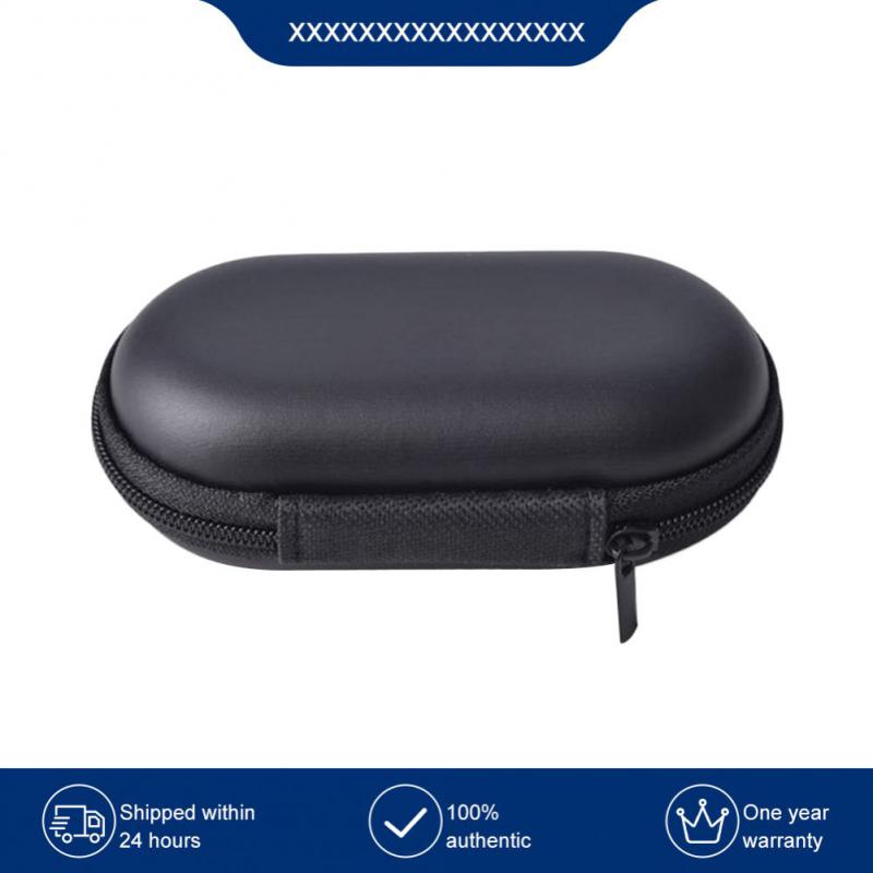 Black Earphones Case Universal Waterproof Earphone Pouches Storage Cases Scratchproof Eva Headphone Carry Bag Hard Oval Style