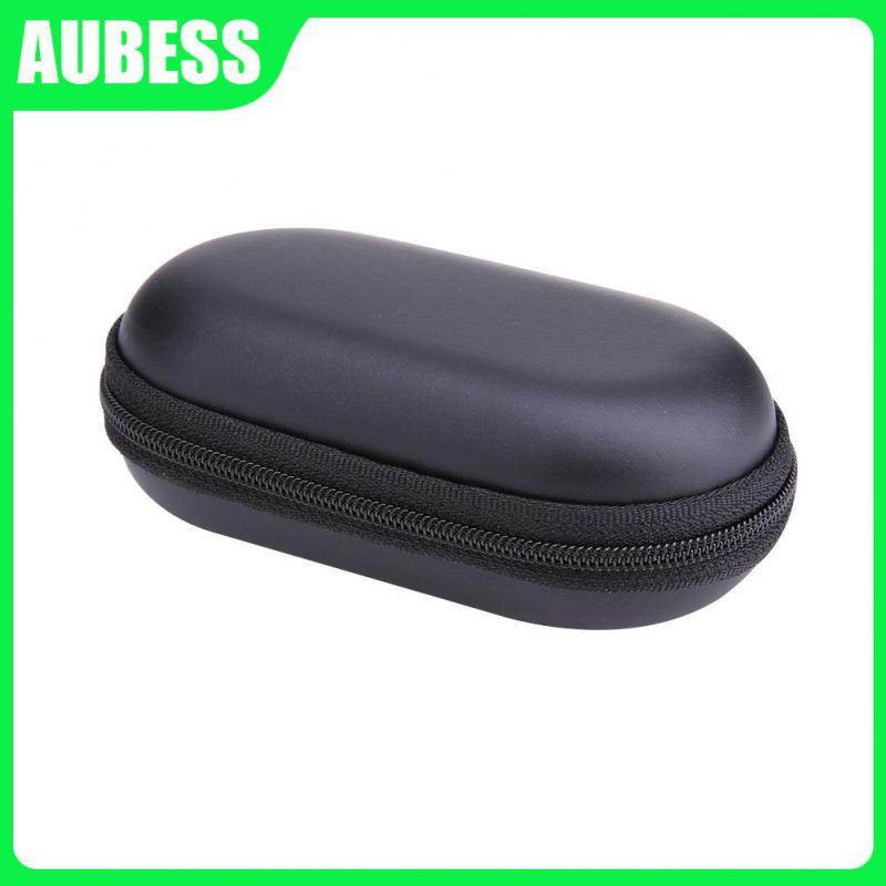 Black Waterproof Headphone Case Pouch Bag Travel Carrying Bag Earphone Pouches Storage Cases Scratchproof Hard Oval Style