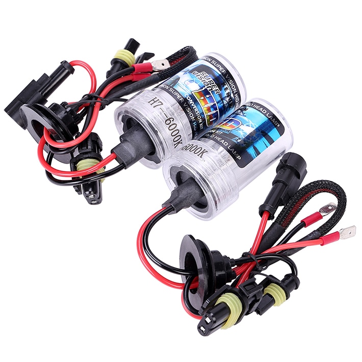 Xenon H7 Headlight Super Bright White 12V 35W H7 Xenon Lights 6000k Xenon Kit H7 Bulb Replace Halogen Lamp Xenon Headlight