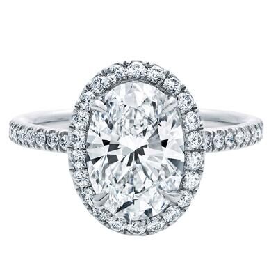 Clearance TR520 style 2 Carat Oval ring Lovely Synthetic Gem Engagement Ring Rings for women