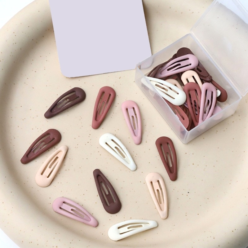 30PCS Drop Hair Clip Sweet Spring Hairpin Set Girl Side Clip Headdress for Pet