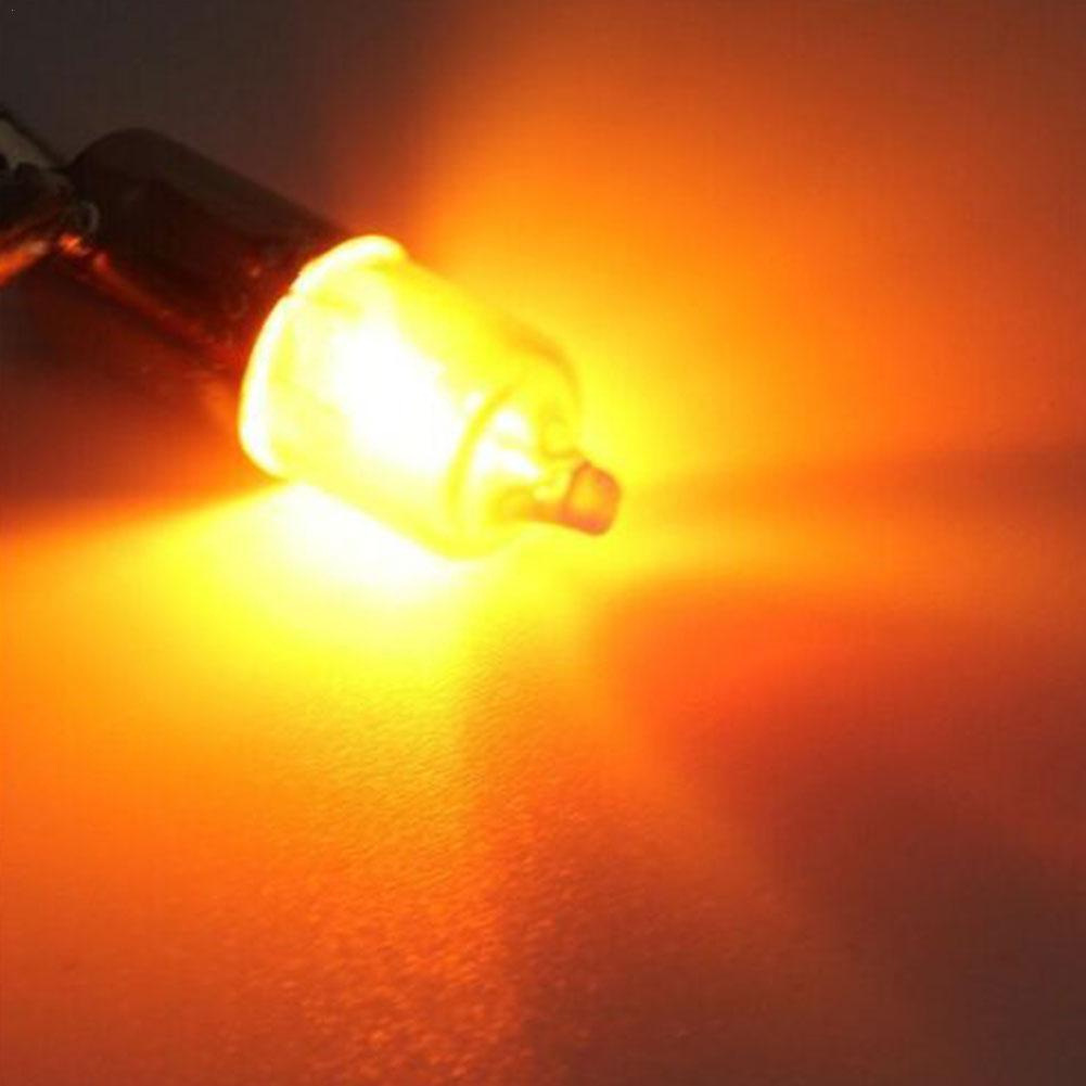 2023 NEW 4pcs 12V Amber Car Engine Motorcycle Scooter Indicator Car Mini Bulb Mini Accessories Lights X9W8