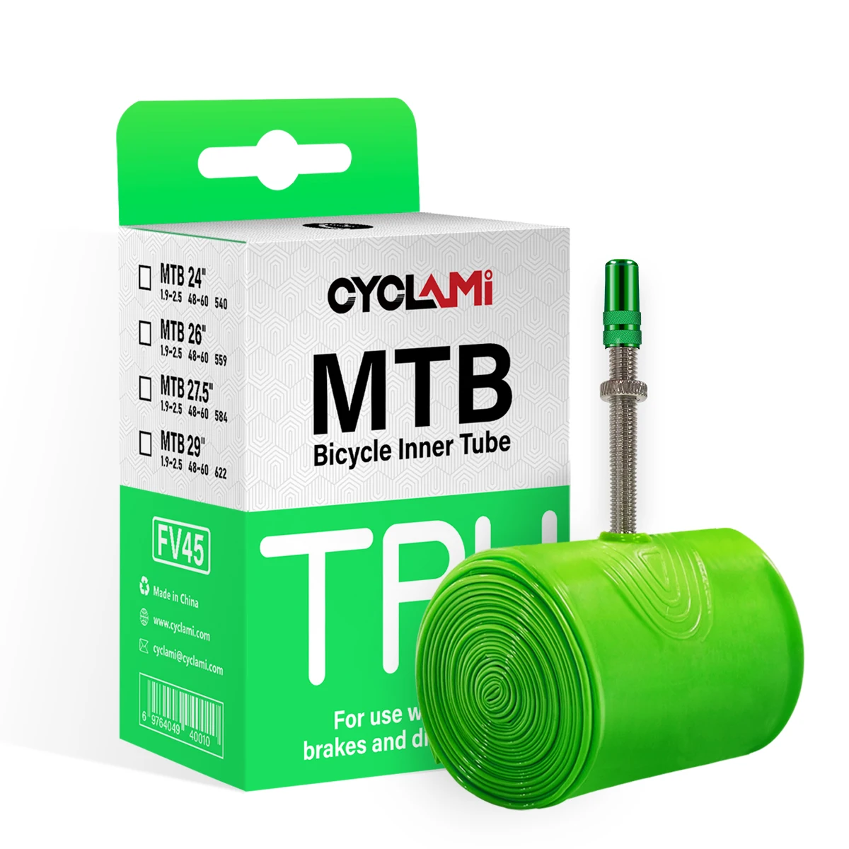 Ultralight Bike Inner Tube 26 27.5 29 Inches MTB Bicycle TPU Material Tire 45mm French Valve Super