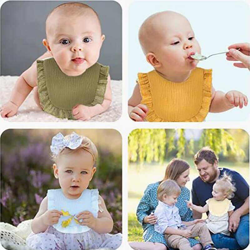 Baby Boy Girls Burp Cloths Button Bibs Soft Cotton Bib Newborn Stuff Toddler Burp Cloths Kids Feeding Saliva Towel