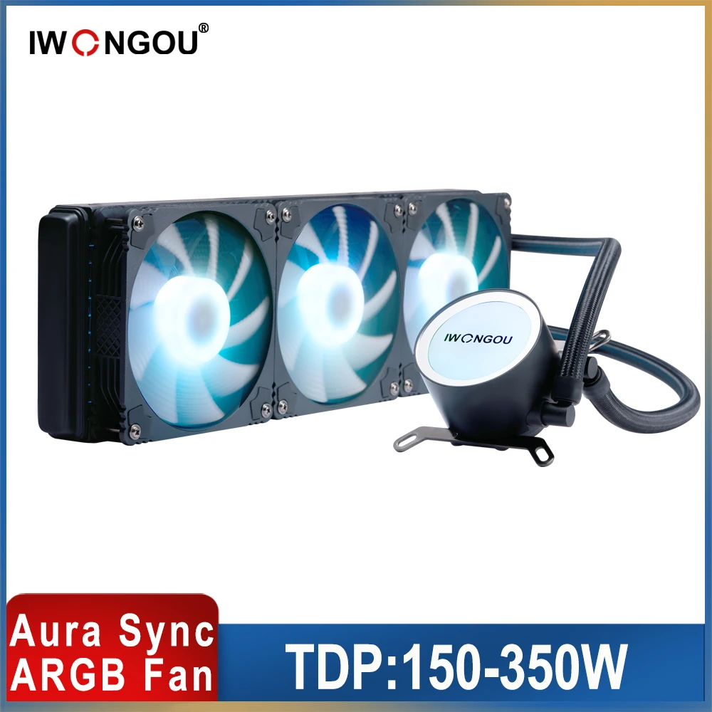 X99 Processor Cooler am4 240mm CPU Heatsink IWONGOU Argb CPU Cooler 2011 Rgb 4pin PWM PC Water