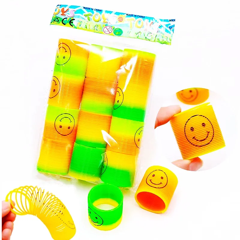 36PCS 3.5CM Rainbow Magic Spring for Kids Birthday Party Toy Gift Pinata Filler Easter Halloween