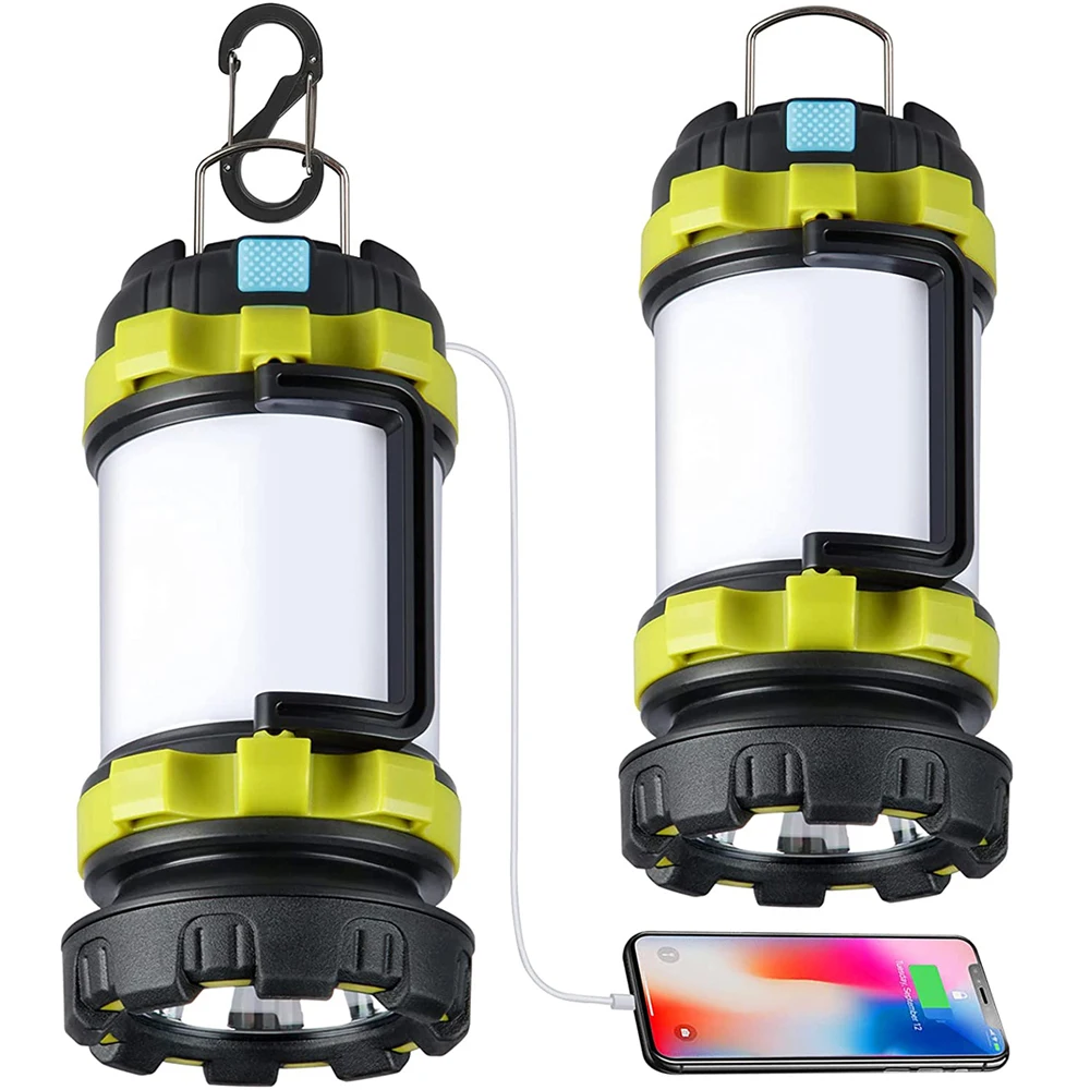 New LED Camping Lantern Rechargeable Lantern 3000mAh Power Bank Waterproof Camping Flashlight for