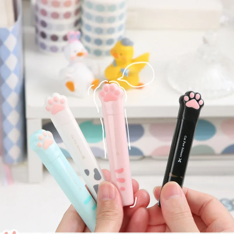 Kawaii Cat Claw Scissors Portable Cute Small Scissors Student Office Multi-functional Scissors Tiny