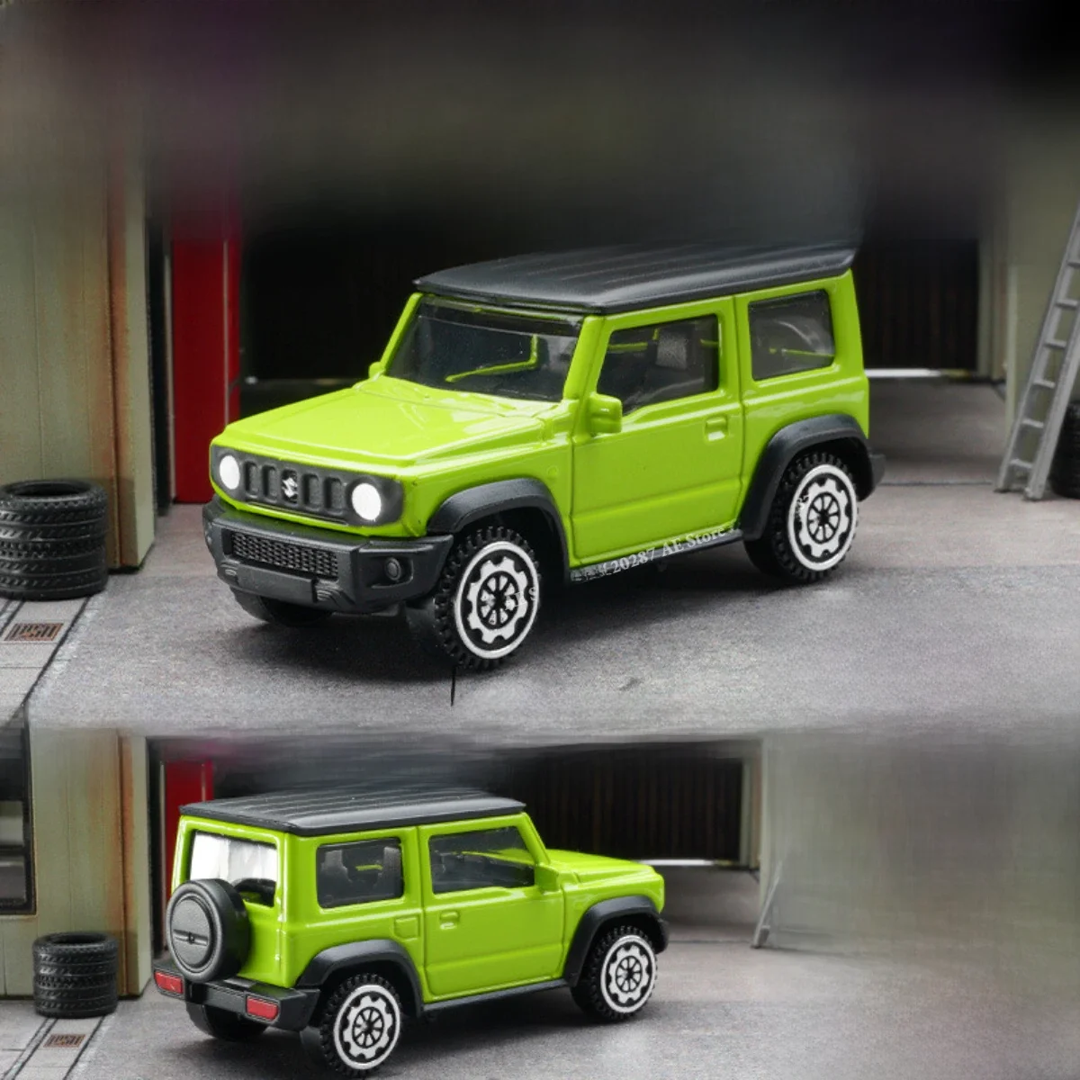 Scale 1/64 SUZUKI JIMNY 2018 Mini Car Model, Replica Metal Miniature Art Vehicle Diecast Collection