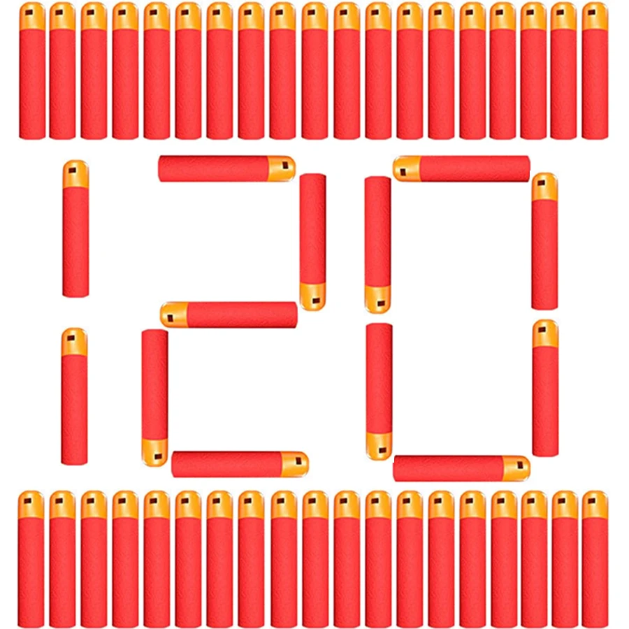 Kids Shooting Game Refill Dart Bullets Pack 9.5cm*1.9cm Compatible With Nerf N-Strike Mega Blaster