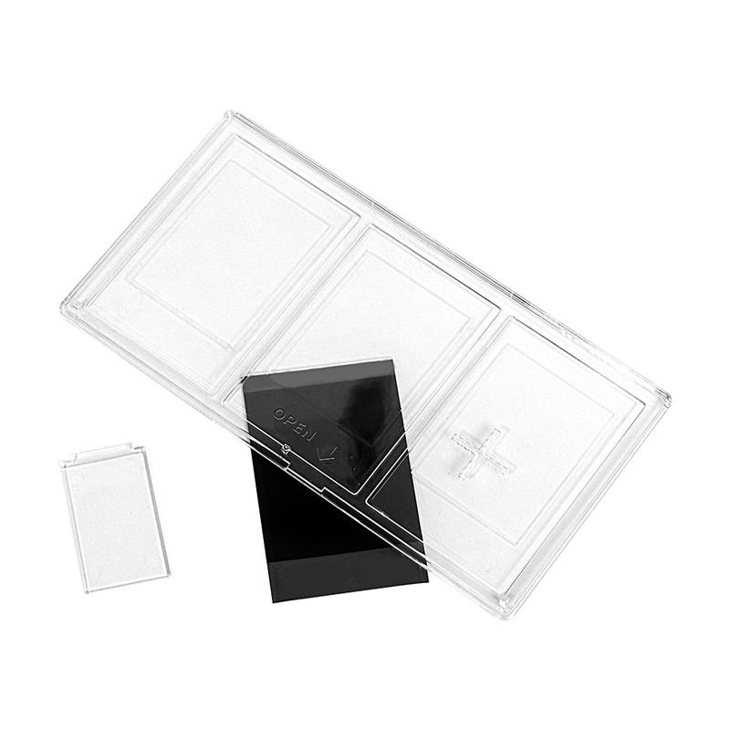 PC Photo Frame Transparent Photocard Holder Picture Display Stand Three Grids Kpop Photo Support Bedroom Desktop Decor