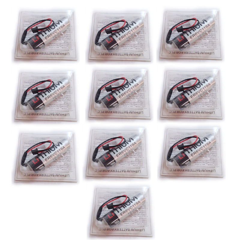 Lot 10pcs Original ER6V ER6VC119A 2400mAh PLC Industrial Battery Pack For TOSHIBA ER6V ER6VC119A 2400mAh Battery Wholesale