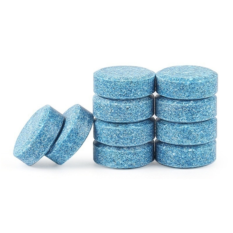 10 Pcs Multifunctional Effervescent Cleaner Tablets Kits Windshield Glass LX0E