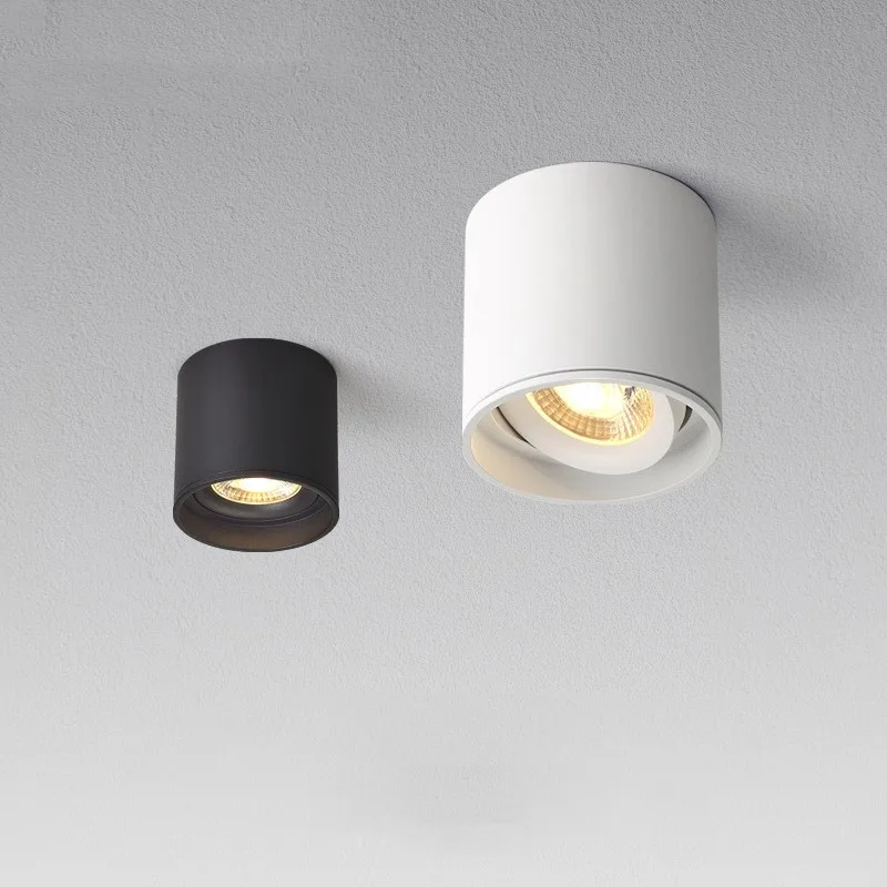 Surface Mounted Dimmable LED COB 7W/9W/12W/15W/18W/20W led Downlight Angle Adjustable Ceiling Type