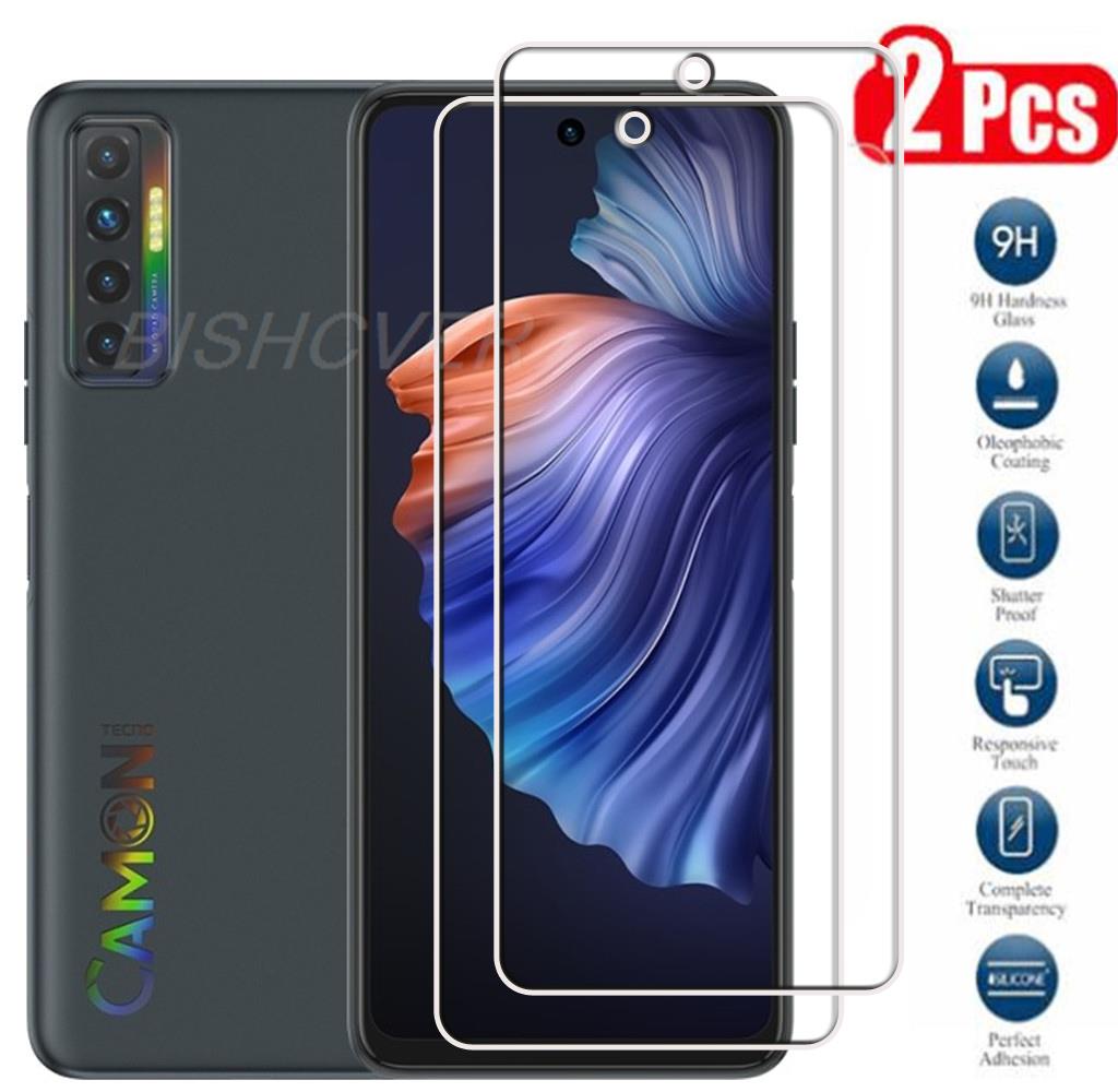 Tempered Glass For Tecno Camon 17P 6.8" Protective Film Screen Protector On Camon17P 17 P Camon17 17Pro CG7 CG7n Phone Glas
