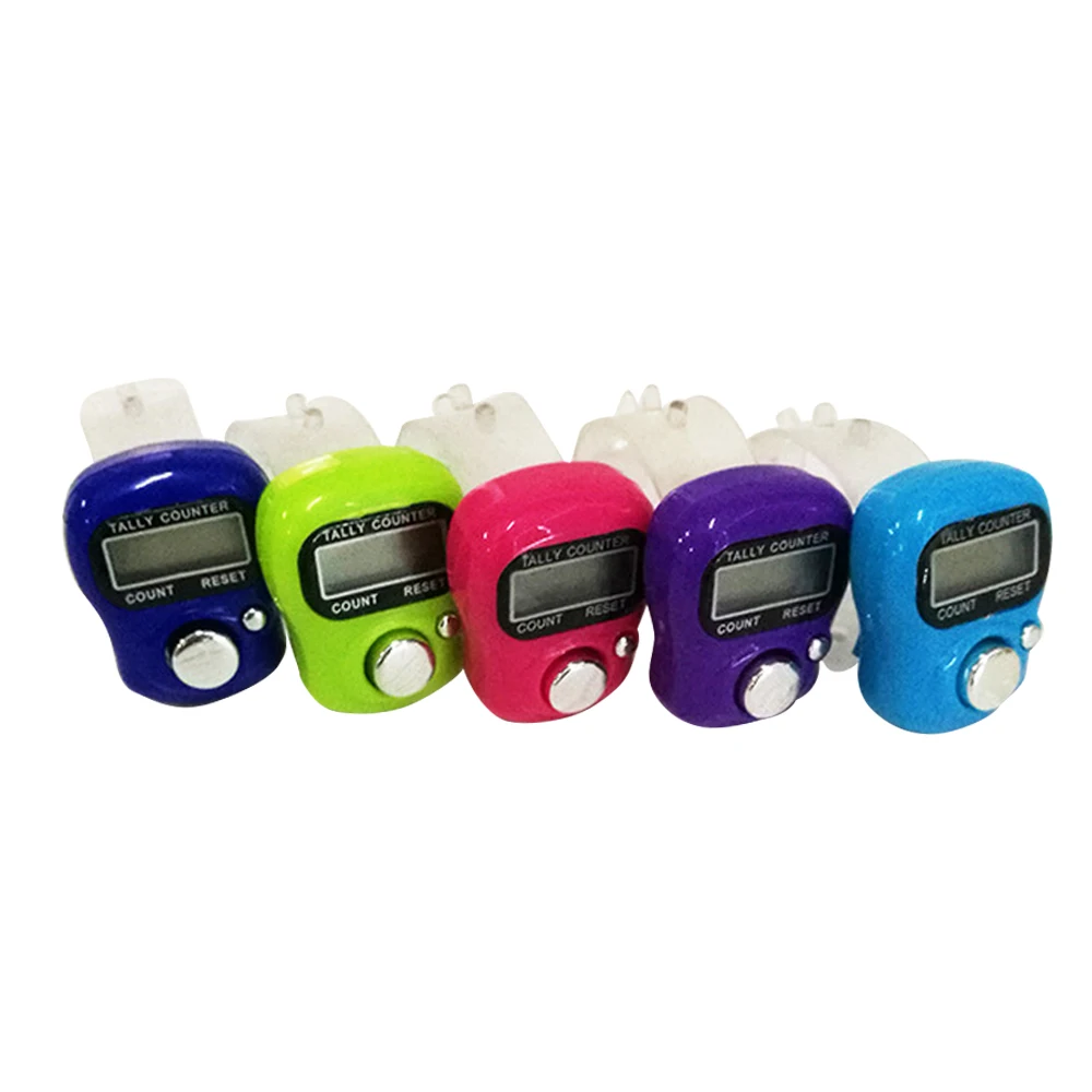 Stitch Marker and Row Finger Counter LCD Electronic Digital Tally Counter Sewing Knitting Weave Tool