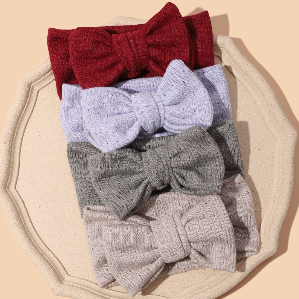 New Hollow-carved Design Head Band Cute Bow Hair Band Fashion Bowknot Headdress for Kid Girl Turban Infant Kids Hair Accessories