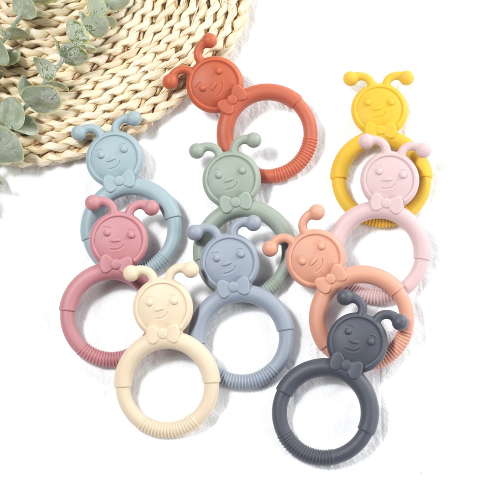 Creative Mother and Baby New Product Teether Baby Rabbit Molar Stick Baby Elephant Silicone Teether Stick To Appease Teether Toy