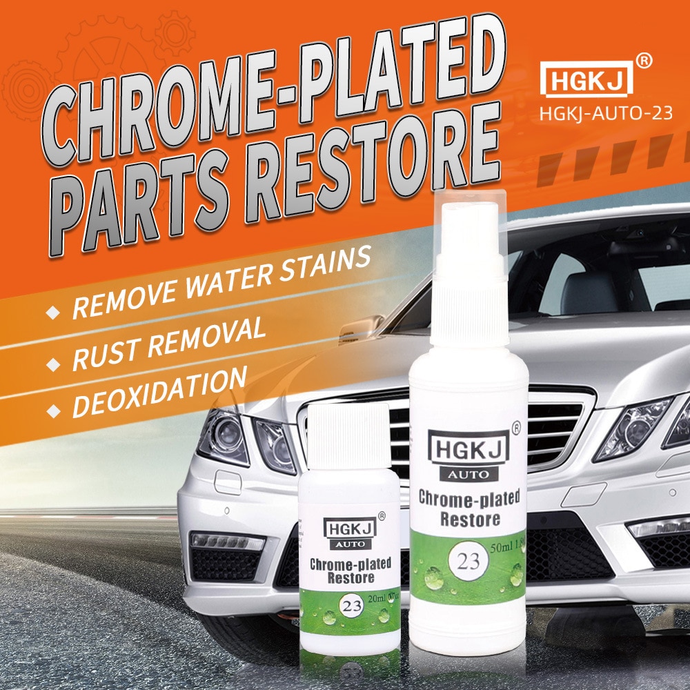 HGKJ-23-20ml Chrome Plate Retreading Agent Car Logo Rust Removal Spray Cleaner Cleaning Agent / Curing Agent Car Wash & Main