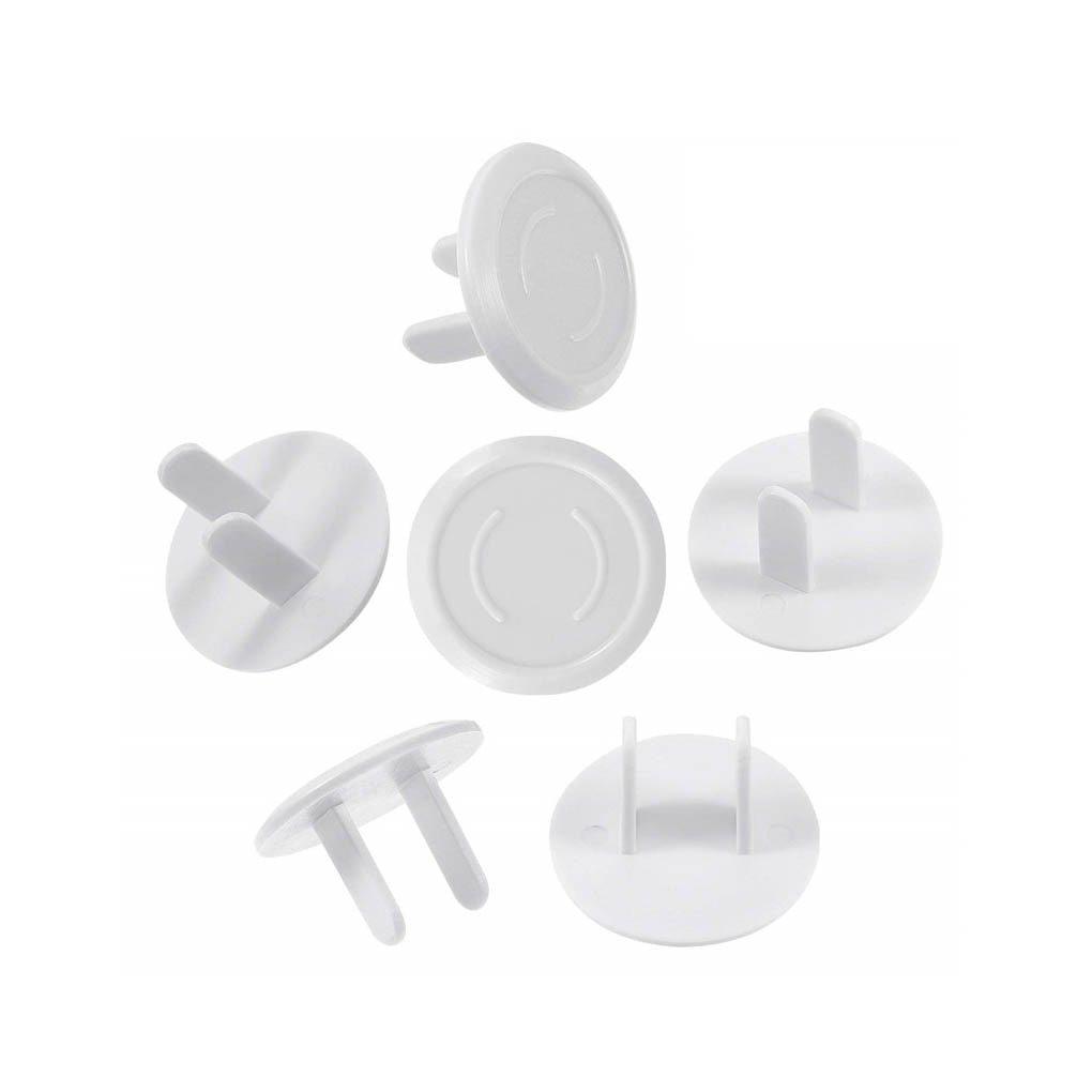 10 Pieces US Electrical Socket Plug Cover Cap Baby Kids Outlet Protectors Plastic Anti Electric Shock 2 Feet Supply