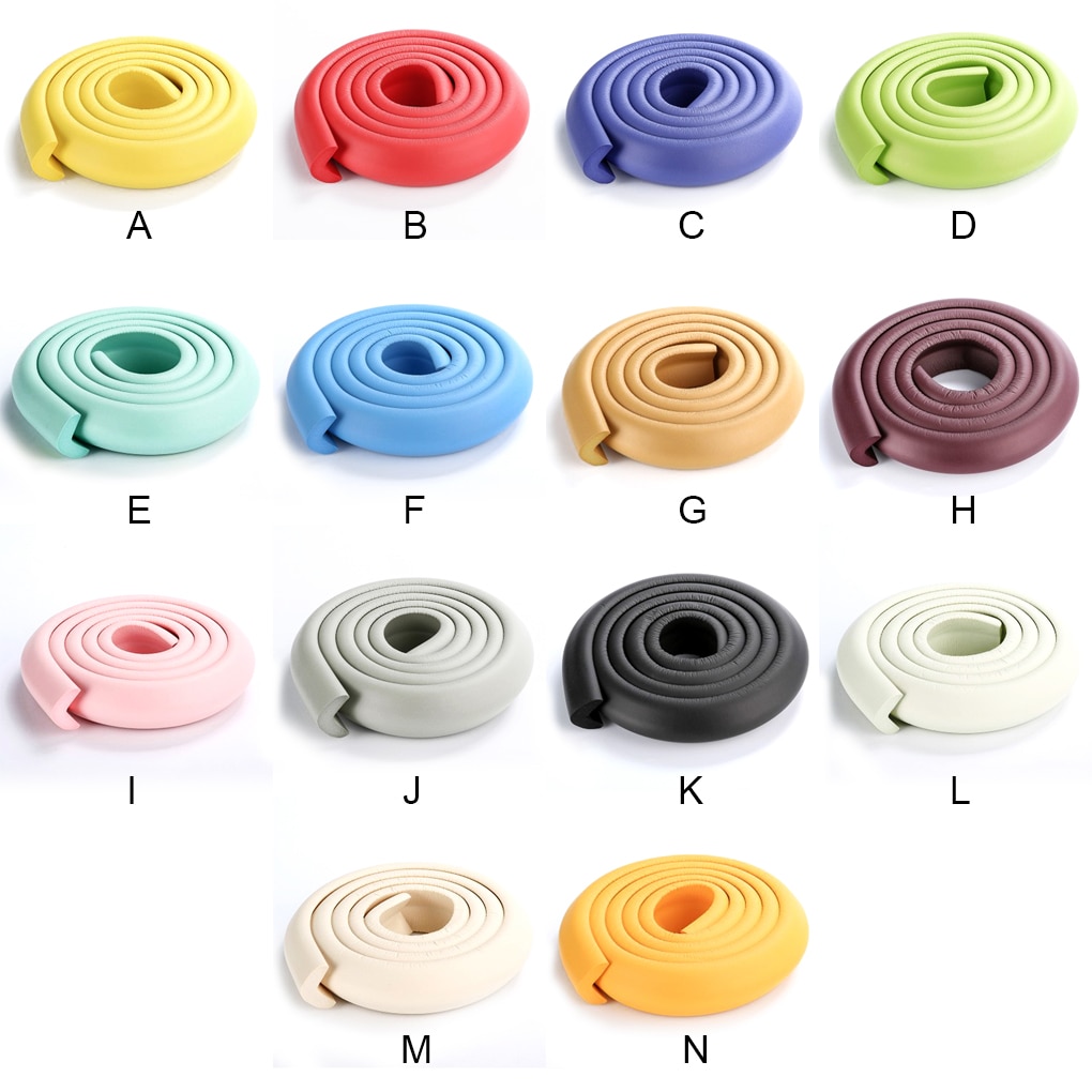 Kids Safety Bumper Strip Office Living Room Kindergarten Kitchen Sofa Table Desk Corner Protector Children Guard Purple