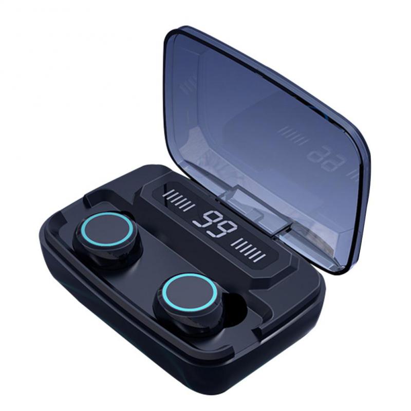 New LED Digital Sports Headset Deep Bass Stereo Music Mini Earphone Waterproof Headset For IOS Android Phones Laptop