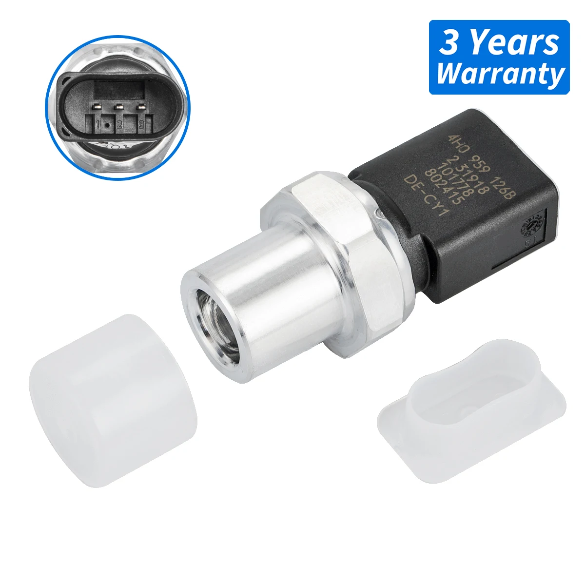 A/C Air Conditioner Pressure Switch Sensor 4H0959126 4H0959126A For Audi A3 A4 A5 A6 A7 A8 Q5 Q7 R8