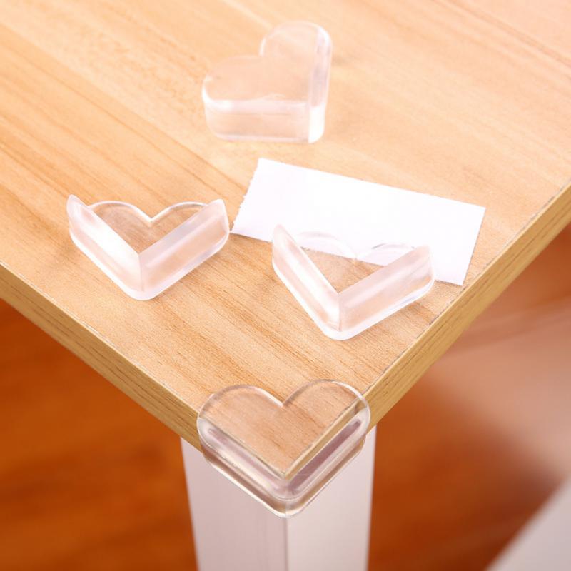 Table Corner Protective Pad Soft PVC Infant Toddler Protecting Pads Love Shape Baby Edge Guard Children Safety Accessories