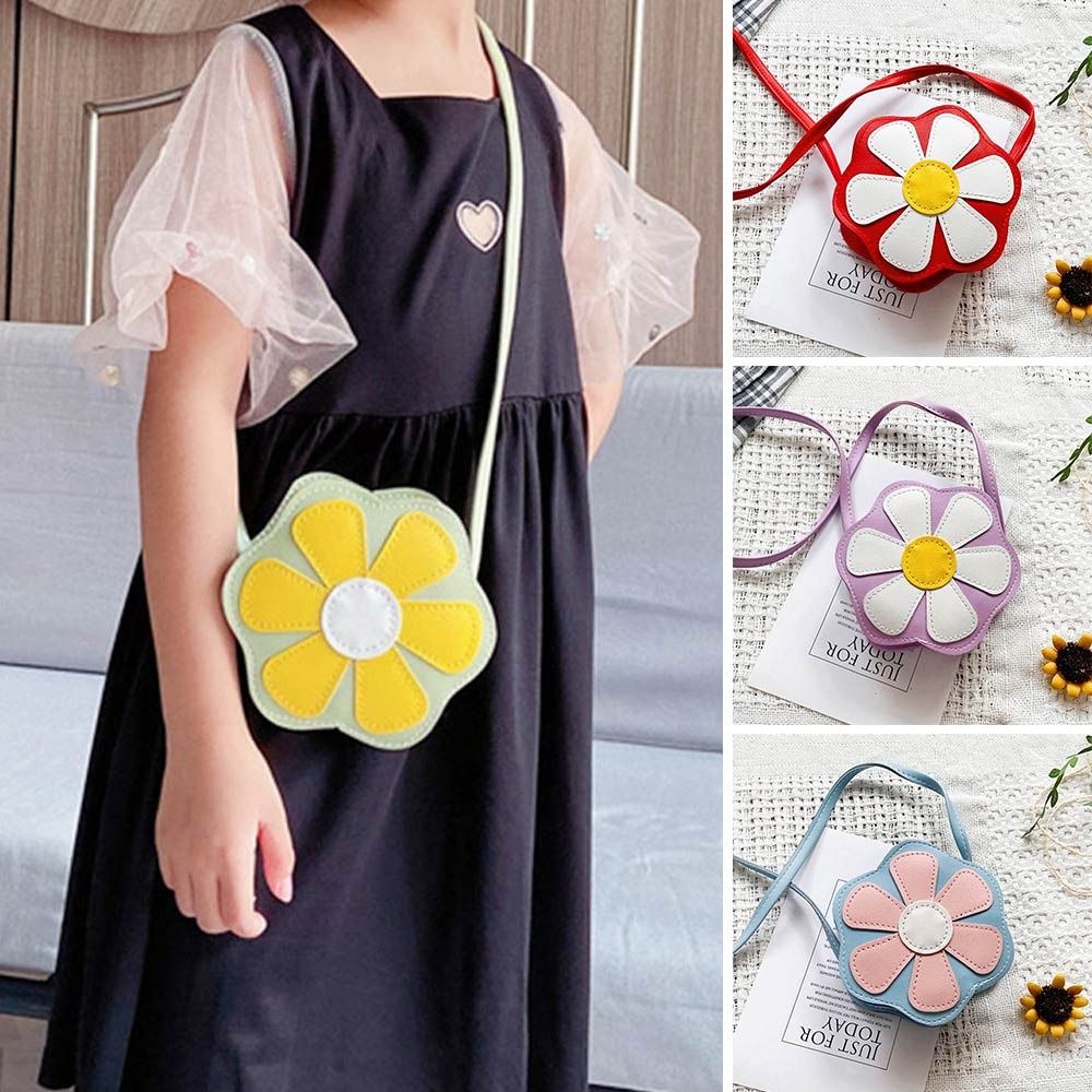 Casual Cute Flower Vacation Shoulder Bag Handbag Purse Kids Crossbody Bag