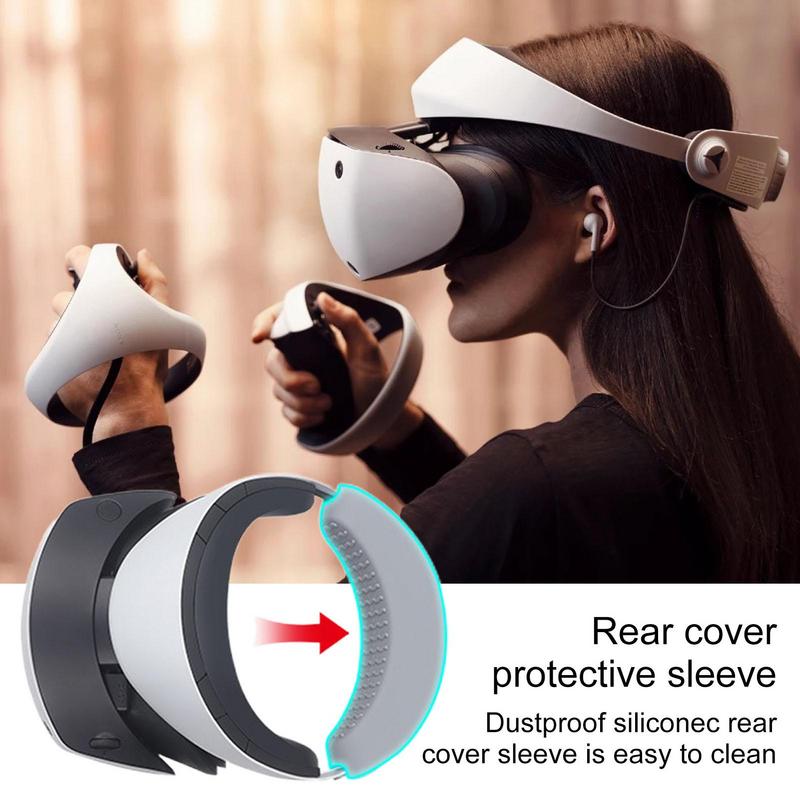 Virtual Reality Headset Cover Soft Anti-slip Silicone Protective Case Scratchproof Anti-collision For PSVR2 Accessories Sleeve