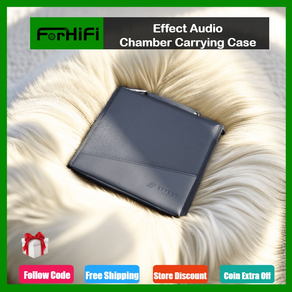 Effect Audio Chamber Carrying Case Adjustable Headphone Earphone Cable Leather Storage Box Organizer Box For Audio Equipment