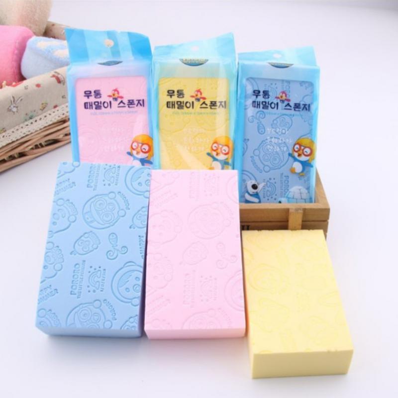 Shower Sponge Good Water Absorption Soft Cartoon Bathroom Accessories Shower Brush Multicolour Exfoliating Shower Supplies