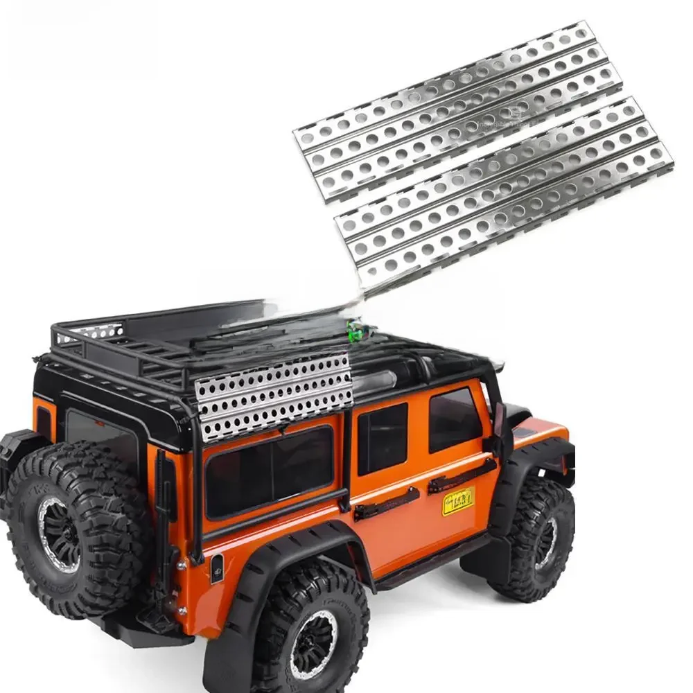 1/10 Rc Tracked Vehicle Escape Board Climbing Car Metal Skid For Trx4 Defender Bronco Axial Scx10