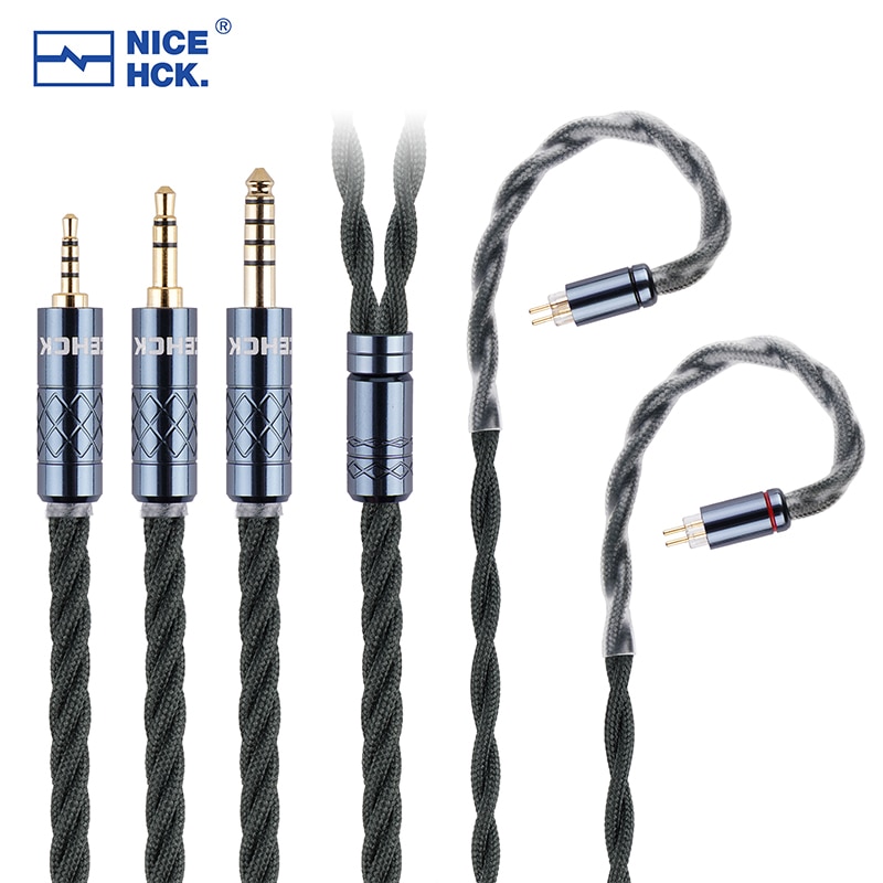 NiceHCK MeetAlice 6N Silver Plated High Conductivity Copper HIFI Cable Wire 4.4 MMCX 2Pin for Yume Ultra HOLA Zero tangzu fudu