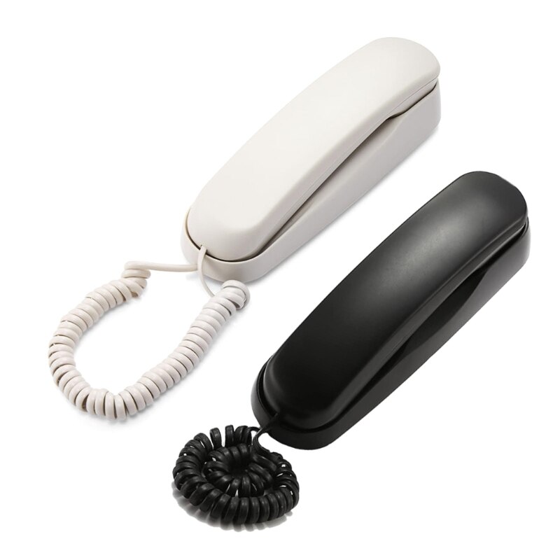 TC990 Wired- Landline Wall Fixed Telephone with Pause Mute-and Redial Wall Phone