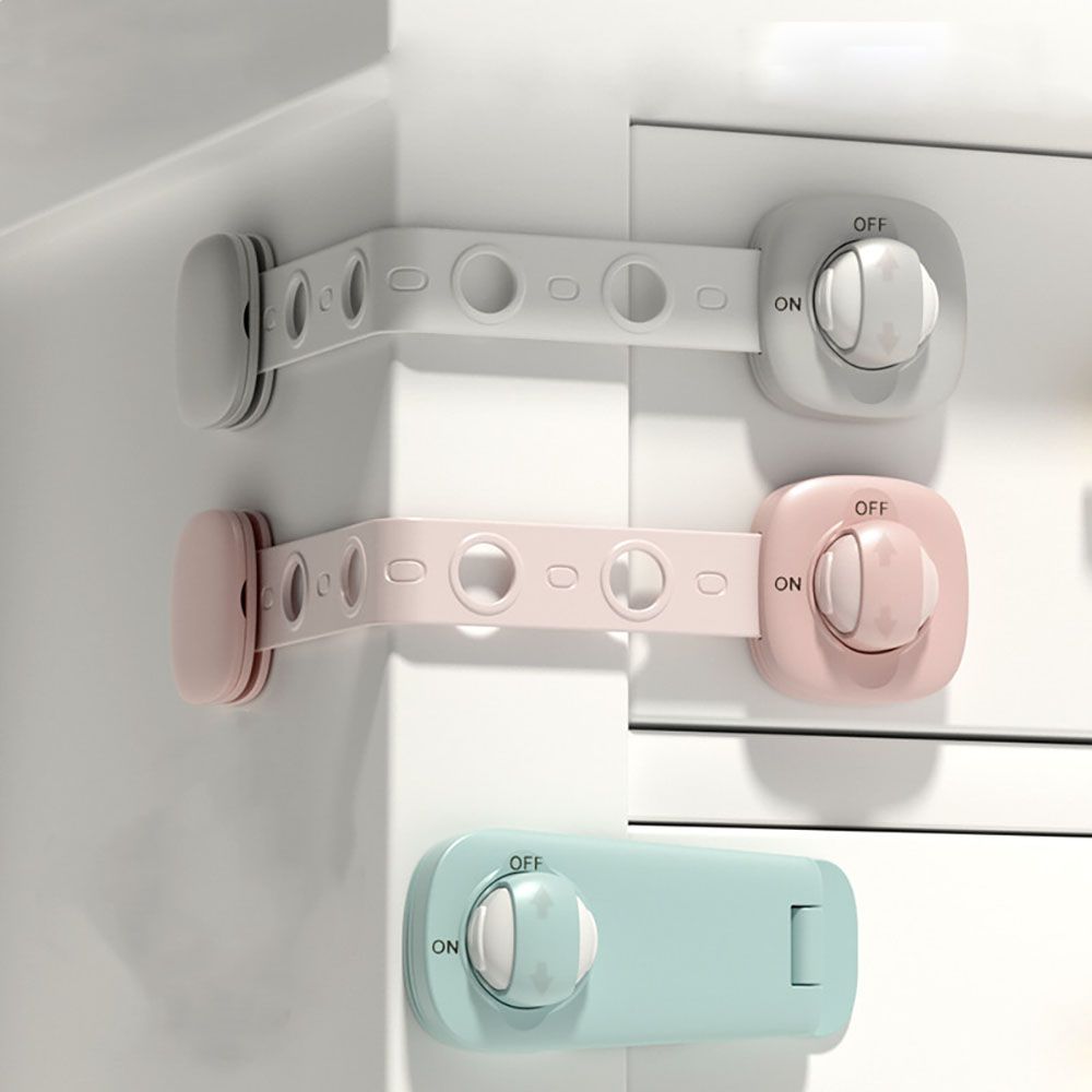 Pinch Hand Wardrobe Door Buckle Cabinet Cupboard Safety Lock Rotary Switch Toddler Kids Protection Baby Security Latch