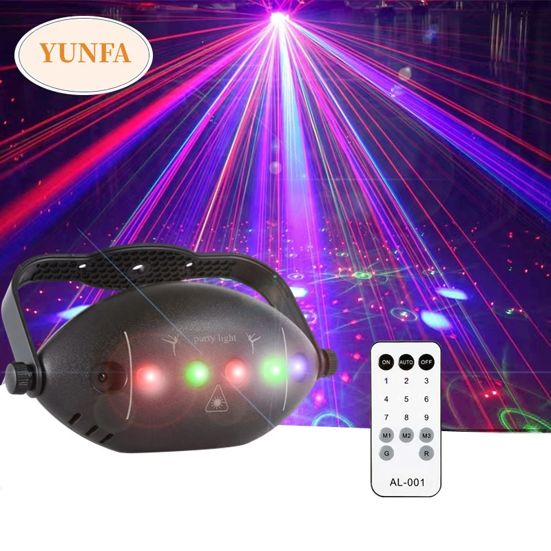 Party Light Disco Projector Light Sound Control DJ Stage Effect Strobe Indoor Birthday Bar Club