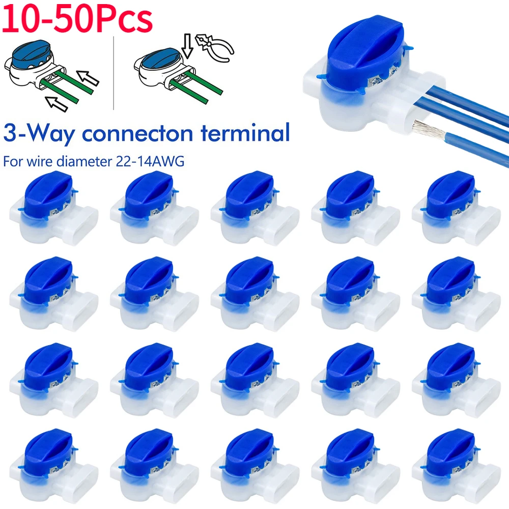 10-50Pcs Robotic Lawn Mower Connectors for Gardena/Husqvarna/Worx/Robomow Lawnmower Electric Cable